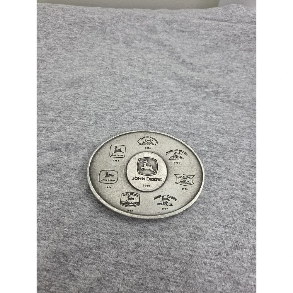John Deere 1876-2000 Evolution Fine Pewter Belt Buckle